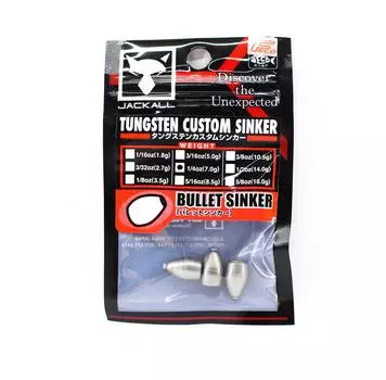 Jackall вольфрамовая пуля грузило индивидуальный дизайн 7 грамм-3 шт./упаковка (8568)