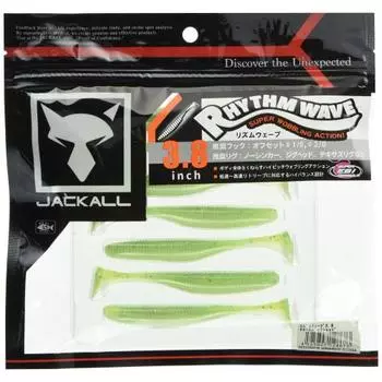 JACKALL Worm Rhythm Wave 3.8 inch Chartback Shad