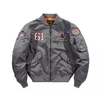 Jacket Jacket Men s Cotton Clothes American Baseball Clothes Autumn and Winter Thickened Casual Cotton-padded Clothes M