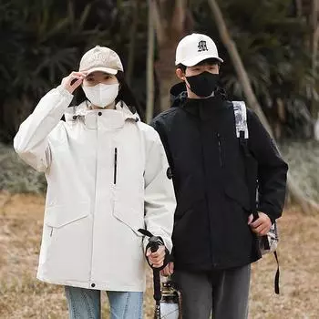 Куртка мужская осенняя новая ветрозащитная и водонепроницаемая куртка для активного отдыха, альпинизма, спорта, повседневная, свободного кроя, парная XS