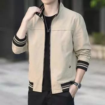 Куртка мужская новая мужская повседневная рабочая куртка из стираного хлопка зеленого цвета, модная весенне-осенняя мужская одежда M