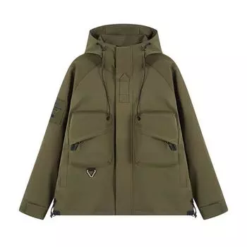 Куртка мужская рабочая куртка для улицы куртка ветровка мужская и женская с капюшоном модный японский стиль универсальный износостойкий стиль M