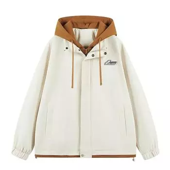 Мужская куртка весенне-осенняя повседневная куртка с капюшоном мужская в корейском стиле модная свободная в гонконгском стиле универсальная куртка для работы на открытом воздухе M