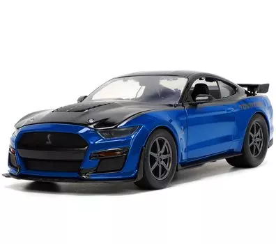 Jada 2020 Shelby GT500 Blue Black Big Time Muscle Series литая модель автомобиля 33881 и 1/24 синий