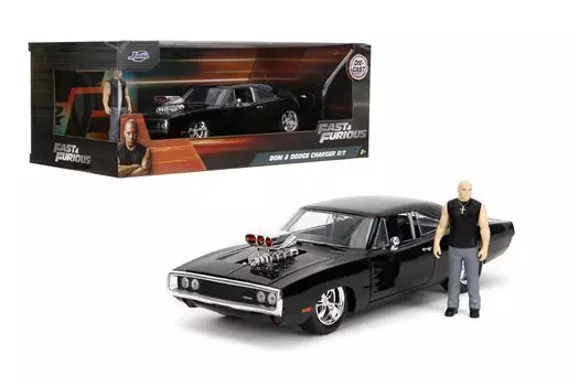 Jada Toys 1970 DODGE CHARANGER TORETTO Форсаж Мини-машина 124 F&F DOM S R/T с DOM