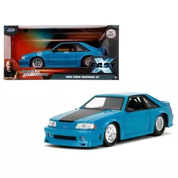 JADA TOYS 1/24 форсаж Ford Mustang GT 1989 синий Форсаж мини-автомобиль 34922 [продукт]