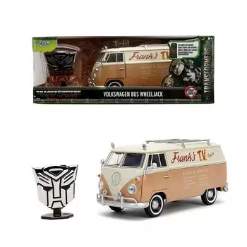 JADA TOYS 1/24 transformers 7 wheel jack volkswagen bus TRANSFORMERS WHEELJACK mini car beige [product]