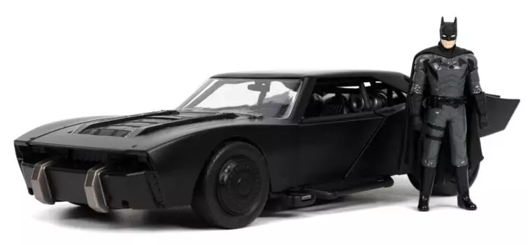 Jada Toys 2022 THE BATMAN BATMOBILE Batmobile JADA Mini Car 124 W/BATMAN [Предмет] чёрный