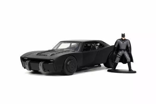 JADA TOYS Бэтмобиль с фигуркой Бэтмена 2022 Бэтмобиль с Бэтменом 32042 1/32 [Предмет] чёрный