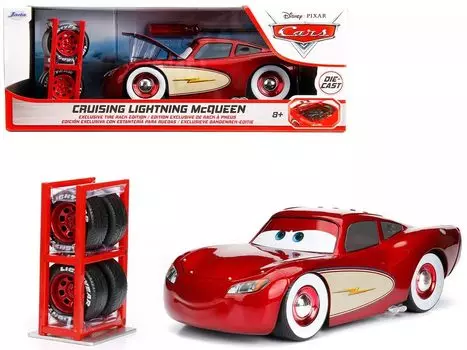 JADA TOYS Cars Cruising Lightning McQueen с багажником для шин Disney Pixar Cars Lightning McQueen minicar 98033 1/24 [предмет]