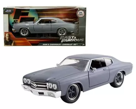 JADA TOYS Fast and Furious Dom Chevrolet Chevelle SS 1970 Gray Chevy Chevelle SS 97835 1/24 F&F Dom s [Item] серый