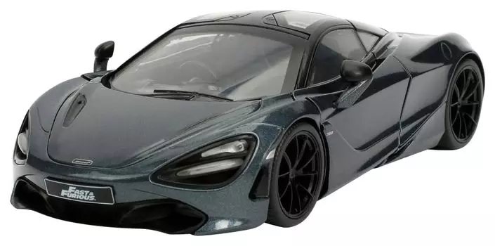 Jada Toys Fast and Furious Series McLaren 720S Готовый продукт JADA30754 1/24 F&F Черный/Серый (Показывать)