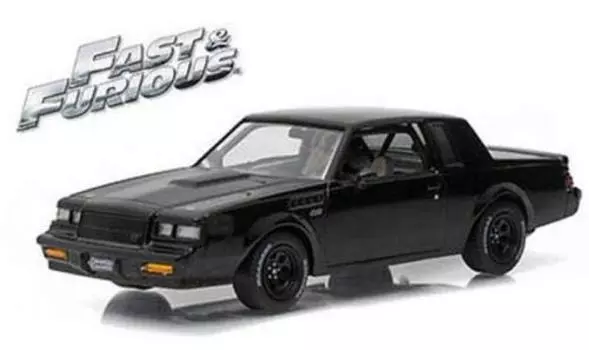 JADA TOYS Fast Furious Buick Grand National Fast Furious Buick Мини-машина Американская машина 1/24 & Dom s & чёрный