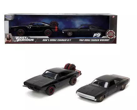 JADA TOYS Fast Furious Dom Dodge Charger Charger Widebody 1968 Set of 2 Twin Pack Charger 32909 Black 1/32 & R/T & F&F Dom s [Item] чёрный