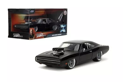 Jada Toys Fast Furious Fast X 1970 Dodge Charger литой автомобиль и 124 чёрный