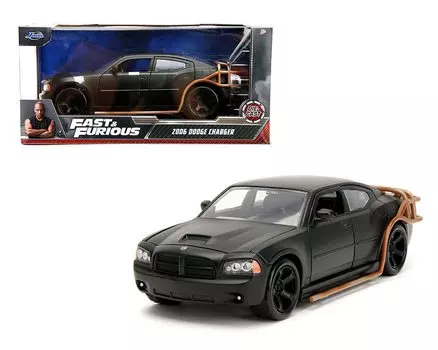 Jada Toys Fast Furious литой автомобиль 2006 DODGE CHARGER HEIST 124 и [Предмет] чёрный