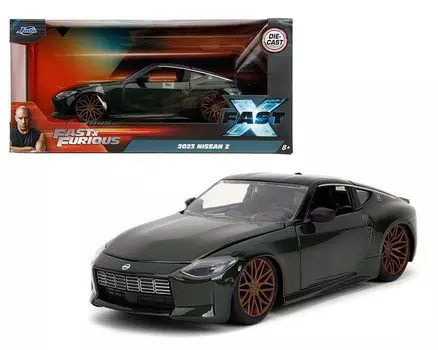 JADA TOYS Fast Furious Nissan Z 2023 Green X Nissan Mini Car 34791 1/24 & F&F [Предмет] зелёный