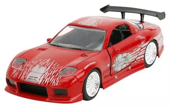Jada Toys Fast Furious Series 1995 Mazda Dominic Finished Product JADA98377 & 1/32 F&F RX-7 Red/Graphics