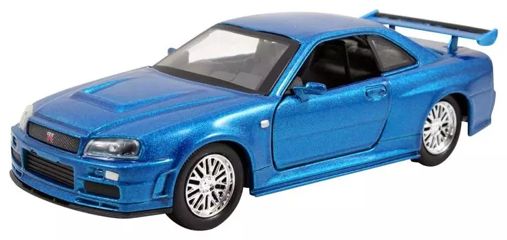 Jada Toys Fast Furious Series Брайан Ниссан Скайлайн Синий Готовый продукт и 1/32 F&F GT-R (Р34)