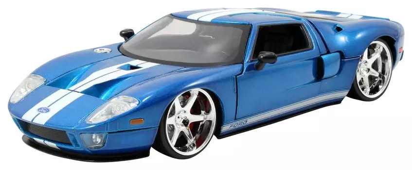 Jada Toys Fast Furious Series Ford GT Blue Metallic Готовый продукт JADA97177 и 1/24 F&F