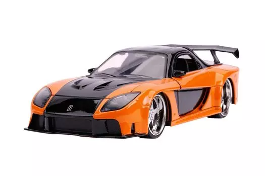 Jada Toys Fast Furious Series Mazda Completed Product & 1/24 F&F RX-7 Orange/Black (Han)
