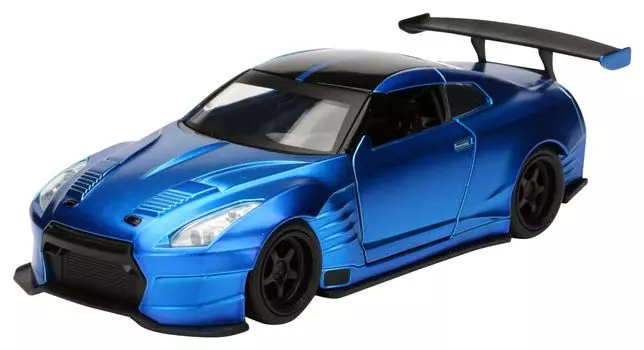 Jada Toys Fast Furious Series Nissan Bensopra Blue Brian Завершенный продукт JADA98270 и 1/32 F&F GT-R (Р35)