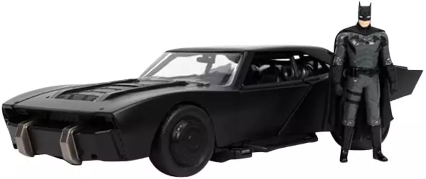 Jada Toys HOLLYWOOD RIDES Бэтмобиль Batman 2022 с фигуркой Бэтмена, готовый продукт JADA32731 1/24