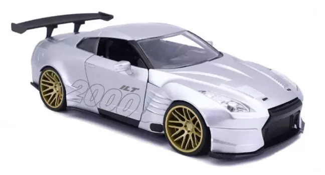 JADA TOYS I LOVE THE NISSAN BEN SOPRA 2009 миникар 124 GT-R 2000 года выпуска (Р35) синий