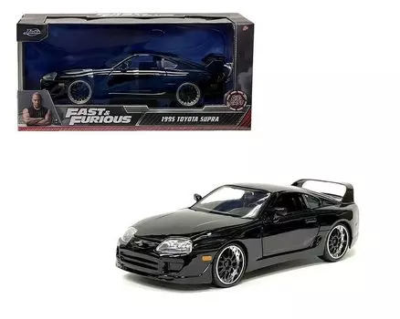 JADA TOYS JADA TOYS Форсаж Toyota Supra 1995 Черный ФОРСАЖ TOYOTA SUPRA 33380 1/24 [Предмет] чёрный