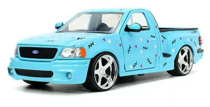 jada toys JADA TOYS Я ЛЮБЛЮ 1999 FORD SVT LIGHTNING миникар 124 1990-х годов F-150 синий