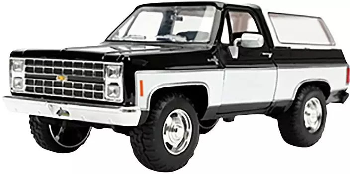Jada Toys JUST TRACKS 1980 Chevy Blazer Готовый продукт 1/24 Черный/Белый