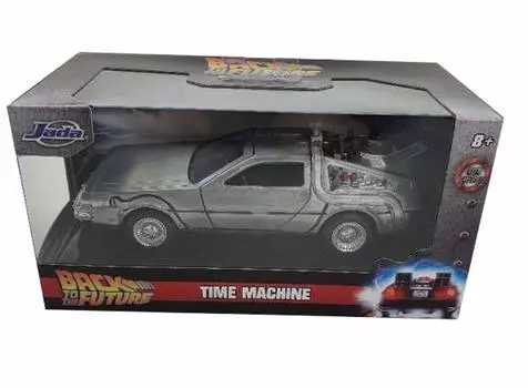 Jada Toys Metals Diecast Scale Back to the Future Time Machine Delorean Mini Car Jada Toys BACK TO THE FUTURE МАШИНА ВРЕМЕНИ 1/32