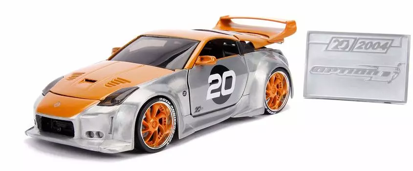 JADA TOYS Mini Car 1/24 Size 20th ANNIVERSARY 2003 NISSAN 350Z 20th Anniversary Series