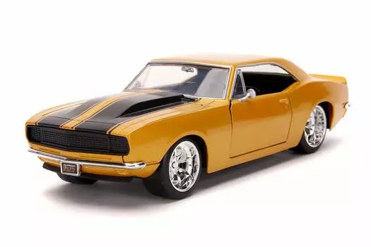 JADA TOYS Мини-машина 1967 Chevy CAMARO GOLD 26085 1/24 золотой