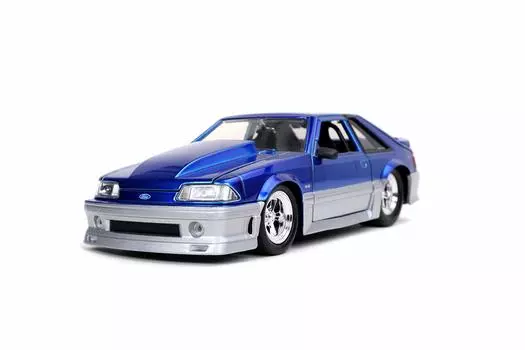 JADA TOYS Мини-машинка 1989 Ford Mustang GT Candy Blue 26106 1/24 синий