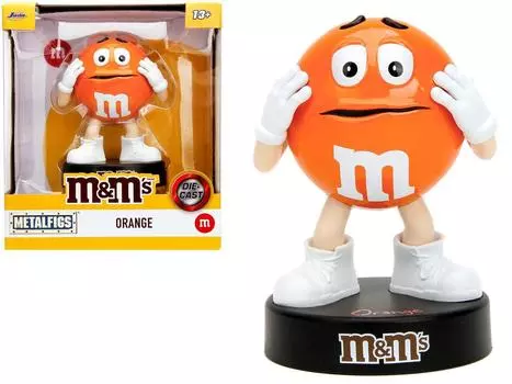JADA TOYS Оранжевая металлическая фигурка 4 дюйма литая под давлением внутренняя витрина M&M s M&M s [Предмет] оранжевый