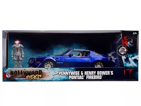 JADA TOYS Pennywise Henry Bowers 1977 Pontiac Firebird Mini Car Diecast Scale 124
