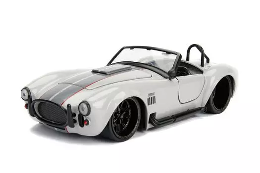 Jada Toys Scale Big Time Custom 1965 Shelby Cobra 427 Gray 124 S/C серебряный