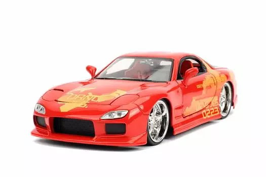 JADA TOYS Scale Fast Furious Mazda Orange Julius Complete Diecast Mini Car JADA30747 1/24 & RX-7