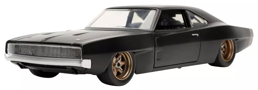 Jada Toys Серия Форсаж 1968 Dodge Charger Widebody Черный Готовый продукт и 1/24 F&F9 (Доминик)