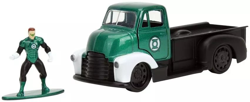 Jada Toys серия HOLLYWOOD RIDES 1952 Chevy COE Pickup Green Lantern фигурка полный продукт 1/32