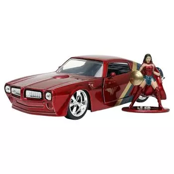 Jada Toys серия HOLLYWOOD RIDES 1/32 1972 pontiac firebird wonder woman С фигуркой Готовый продукт