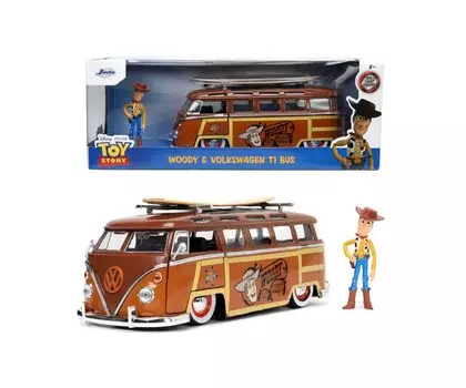 JADA TOYS Volkswagen Bus 1962 Woody Figure Toy Story TOY 33176 1/24 [Товар]