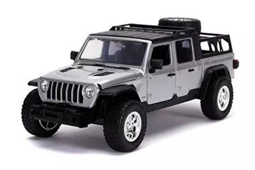 JADATOYS Fast and Furious Diecast Car 2020 JEEP GLADIATOR 124 [Item] серебряный