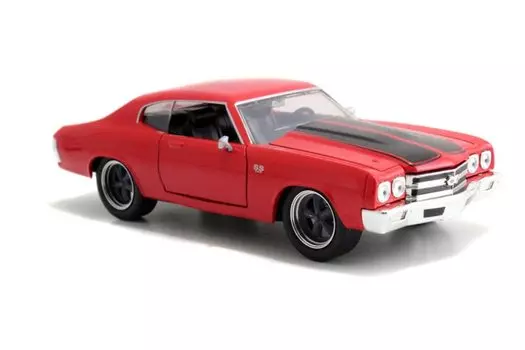 JADATOYS Форсаж Литой автомобиль CHEVY CHEVELLE SS 1970 Chevelle Красный Черный 124 DOM S Красный/Черный красный