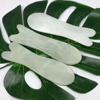 Jade Scraping Massage Tool Body Massager scratching Guasha stone SPA jade Scraper for Face Back Health Care Anti-wrinkle 1 pcs