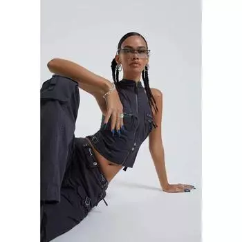 Jaded Cheng Xiao Fashion Retro Low Waist Cargo Pants Low waist Cargo Pants S