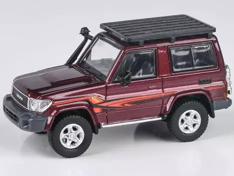 JADI B Toyota Land Cruiser 71 14 Красный LHD с багажником на крыше PA55565 1/64