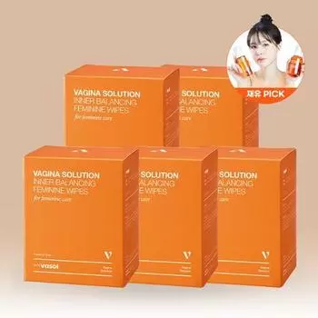 [Jaeyu PICK] Basol Inner Balancing Feminine Tissue, 75 листов, специальное предложение (15 листов * 5 упаковок),Корейские женские товары