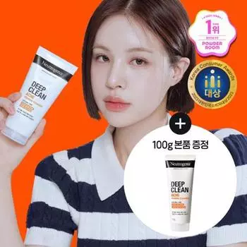 [Jaeyu PICK] Neutrogena Deep Clean Пенка для умывания от прыщей, 150 г, специальное предложение (+100г), Корея очищение